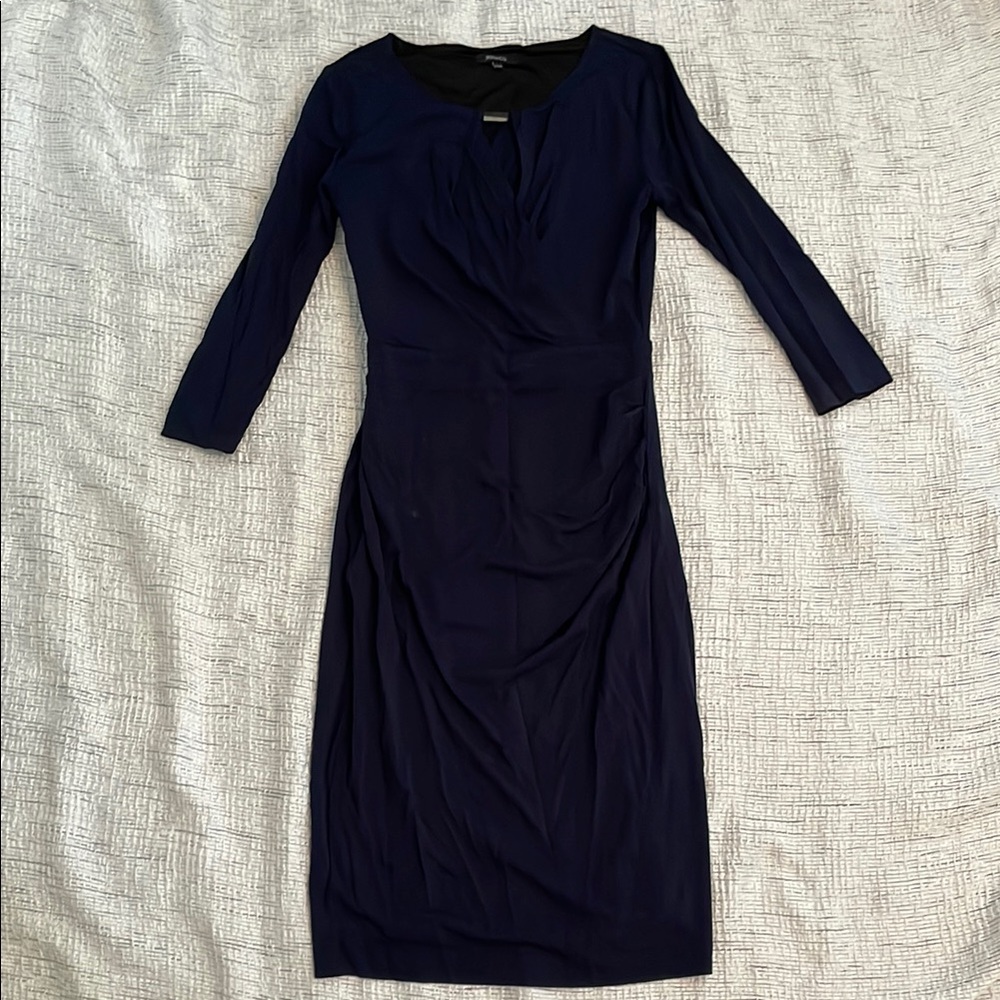 RW&CO. Navy Long Sleeve Dress